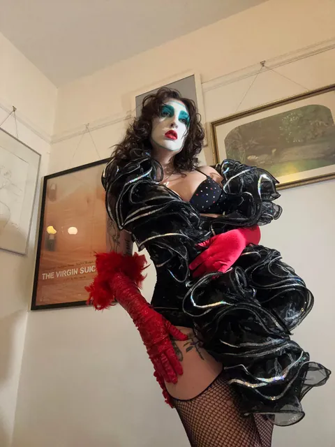 My Rocky Horror floor show look from last night!