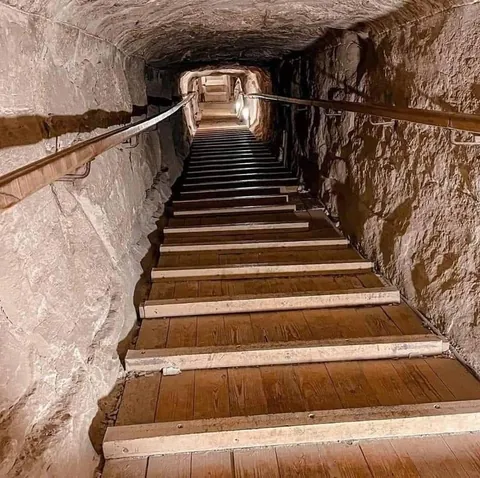 Me inside the pyramids of Egypt, it's different feeling guys