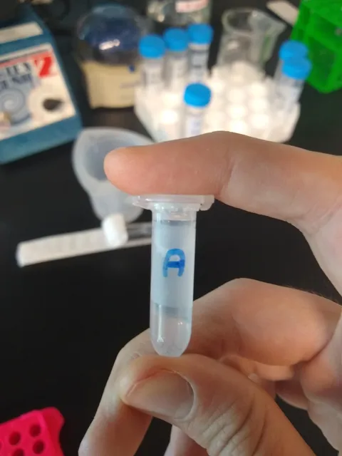 My research supervisor's way of writing "D" on tubes