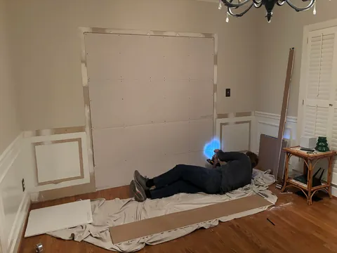 Dining Room Turned Library