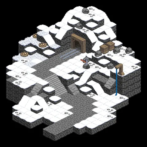 Isometric Pixel Art Locations for our RPG