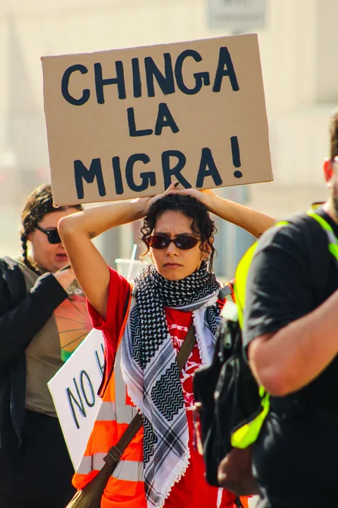 Healthcare workers marched through Los Angeles today to protest ICE mistreatment of detainees [OC]