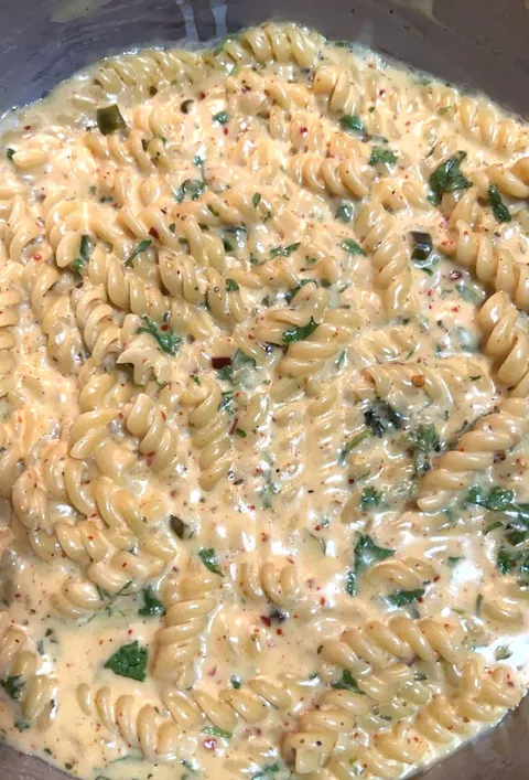 [Homemade] Creamy Garlic Italian White Sauce Pasta