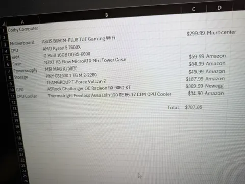 My dad thought up a build I should get for my new PC, is it good? What do you think?