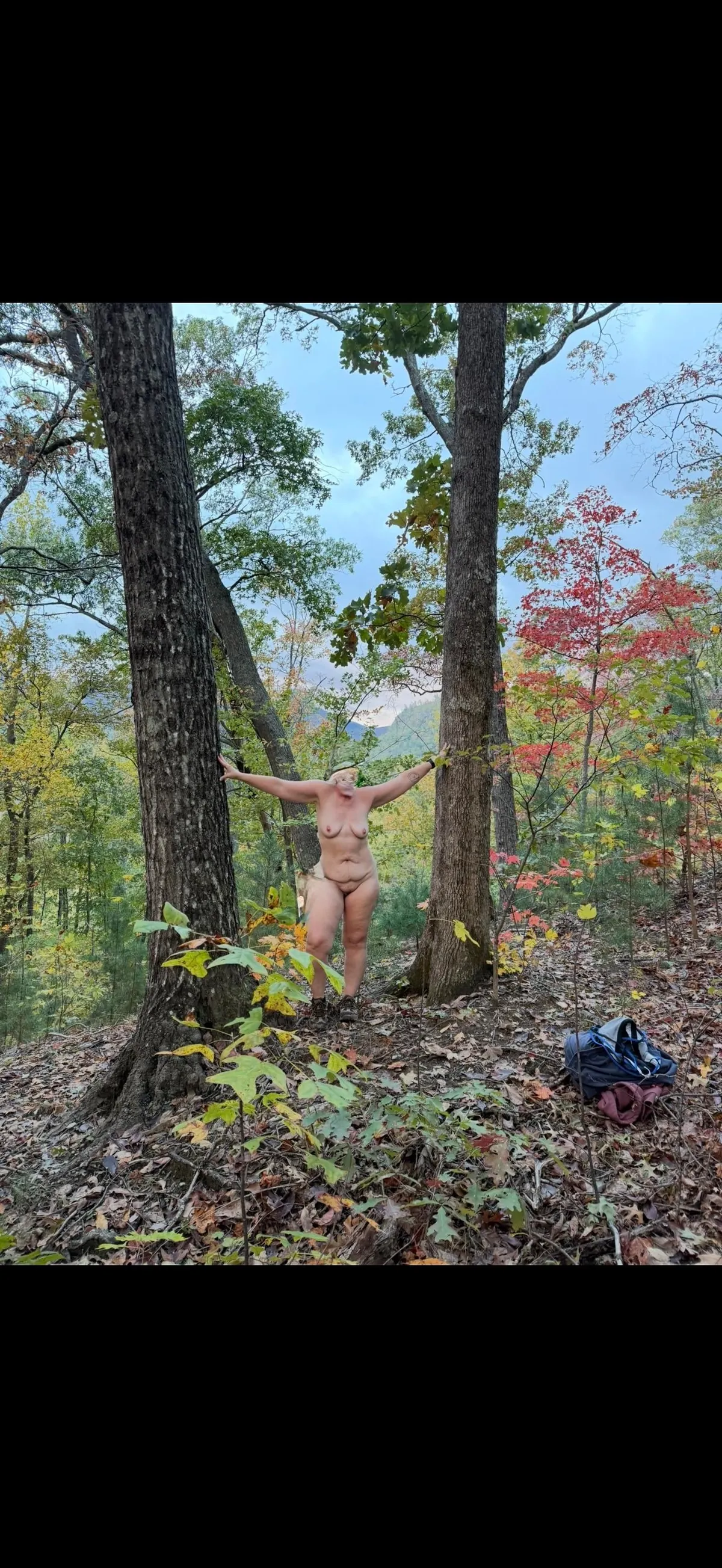 The wife likes to show off on our hikes. Had to update our account together so here is the latest post