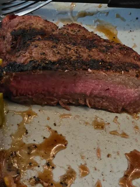 [Homemade] Steak, Green Bean Casserole, and Creamy Mashed Potatoes