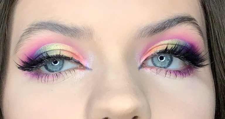 Can’t fake good photos, but here’s a rainbow look I did to celebrate two years being out