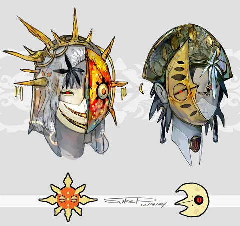 I made some Pokémon inspired headgears! [OC]