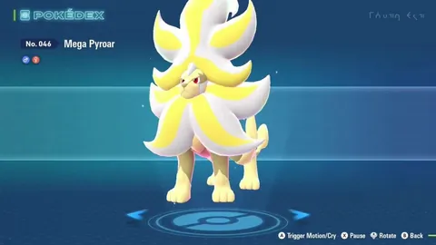 I realised  that mega pyroar has a Chinese/Japanese character inside its mane.