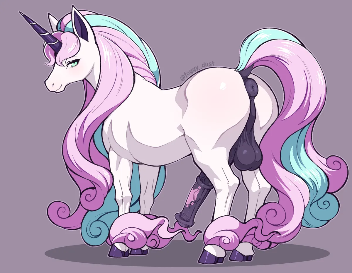 Galarian Rapidash Drawing ( foggy_dusk ) [M]