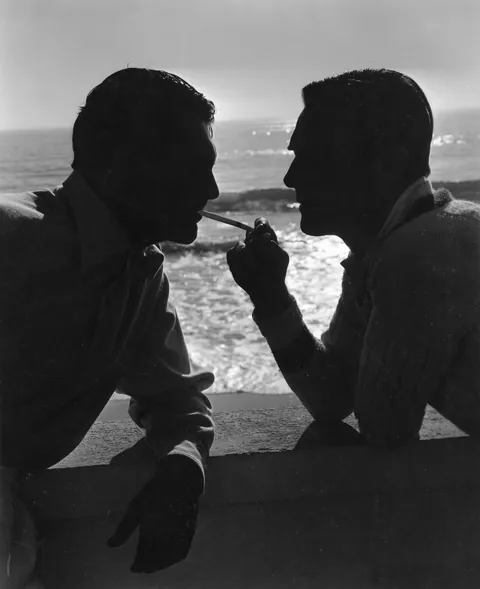 Old Hollywood stars Cary Grant and Randolph Scott, 1930s