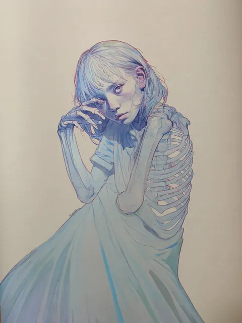 Changes I &amp; II, Senescence, Coloured Pencil, Ink, Copic Marker, Pen, Multi liner, 2024