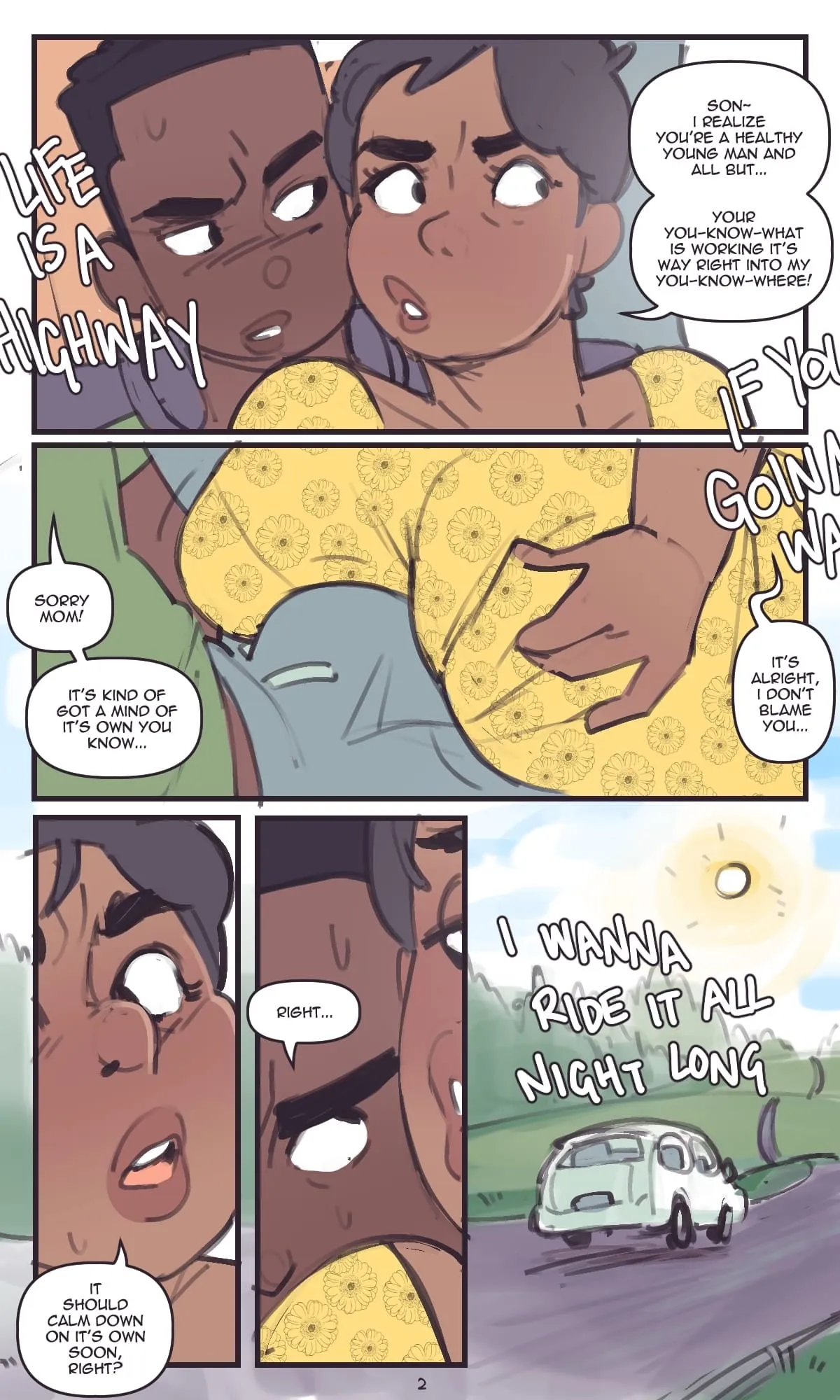 Not enough milk - Backseat rider