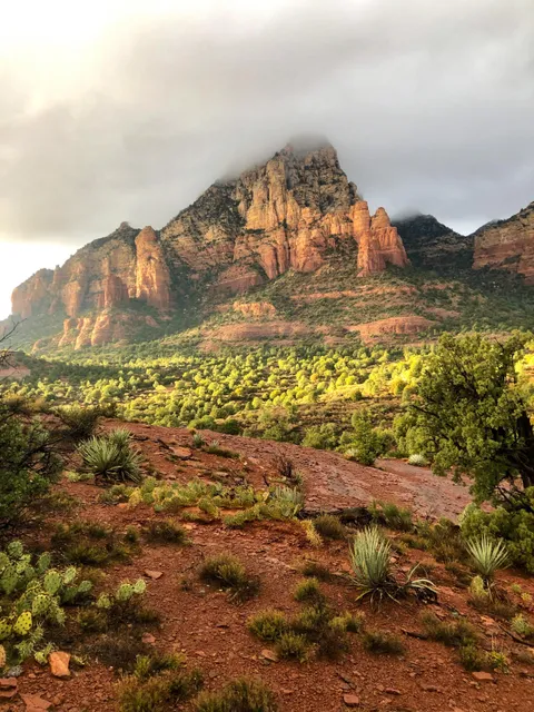 Drove 10,000 miles alone across the US and this is the view that sticks with me. Golden hour in Sedona, Arizona [OC] [2500x3000]