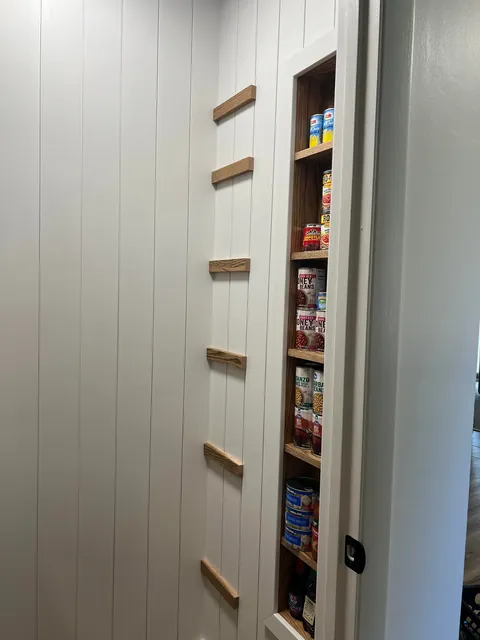 Reclaimed unused coat closet for pantry expansion
