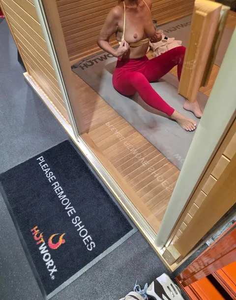 Would you fuck my hotwife/milf in the hot sauna?
