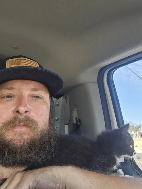 Heard something making noise in a drain in a parking lot working today. Couldn't get services to help, but after a lot of time I was able to go down and pull her out