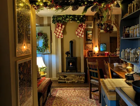 Our Christmas Cottage Dining Room