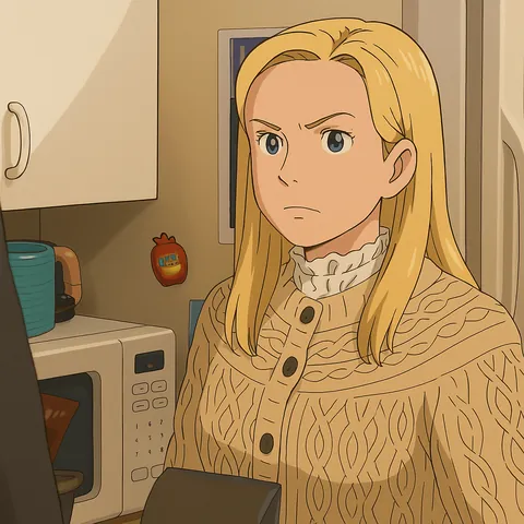 The Office in Studio Ghibli Style