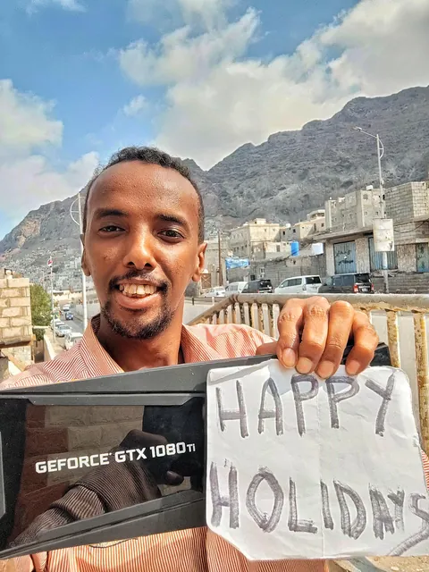A fellow Redditor sent me a GTX 1080 Ti for my internet gaming project in Yemen. Shipping took 3 months — totally worth it.