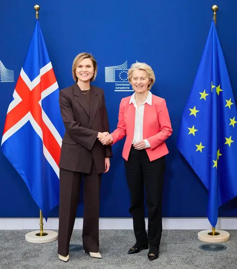 Iceland’s Prime Minister met European Commission President in Brussels yesterday and discussed about security