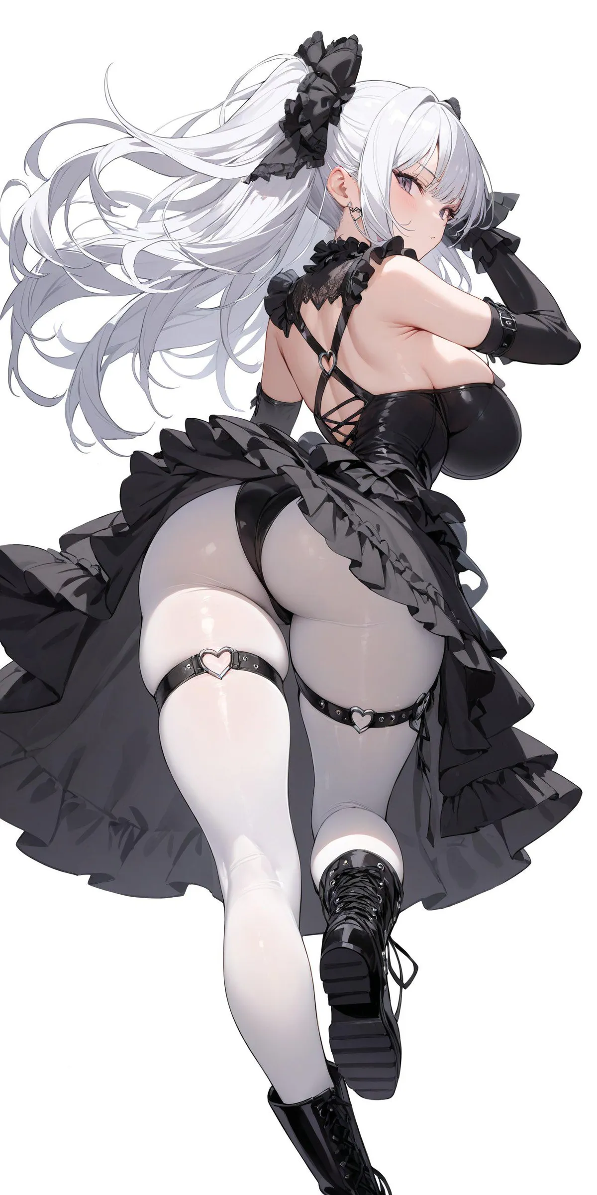 Thigh Bands &amp; White Tights 