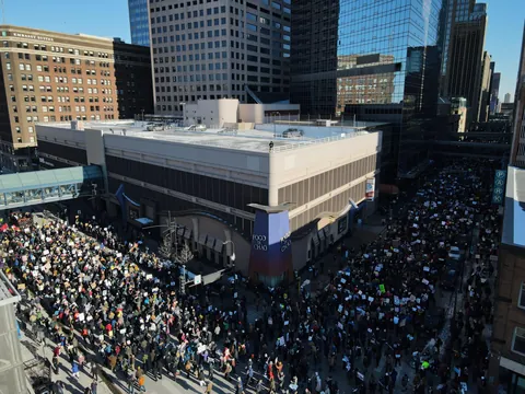 Downtown Minneapolis ICE Out Protest today!