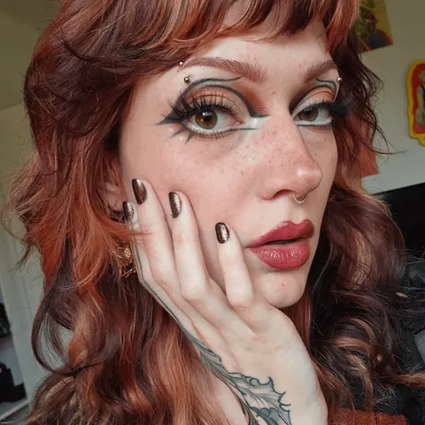 Got a little carried away with the eyeliner again.