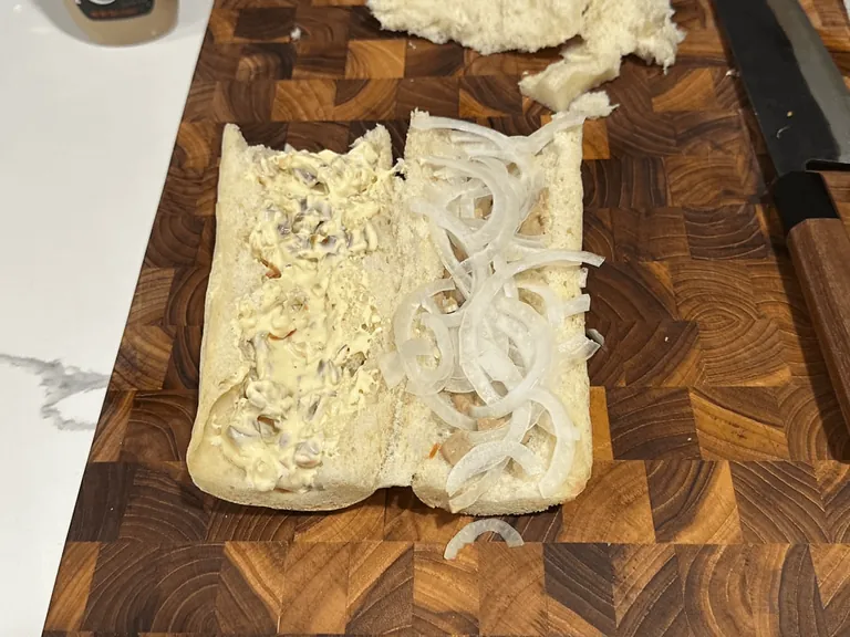 [homemade] pork butt and salami sub