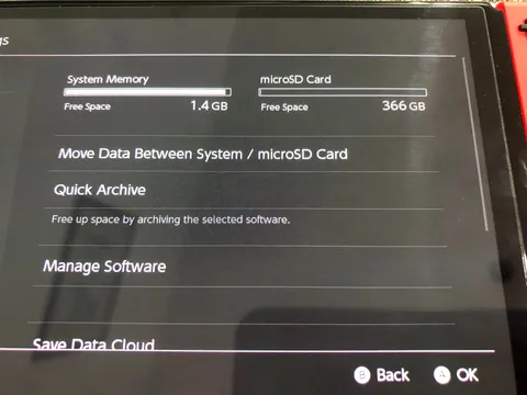 512gb SDcard has only 366gb