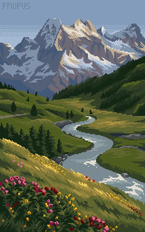 mountains study (160x256)