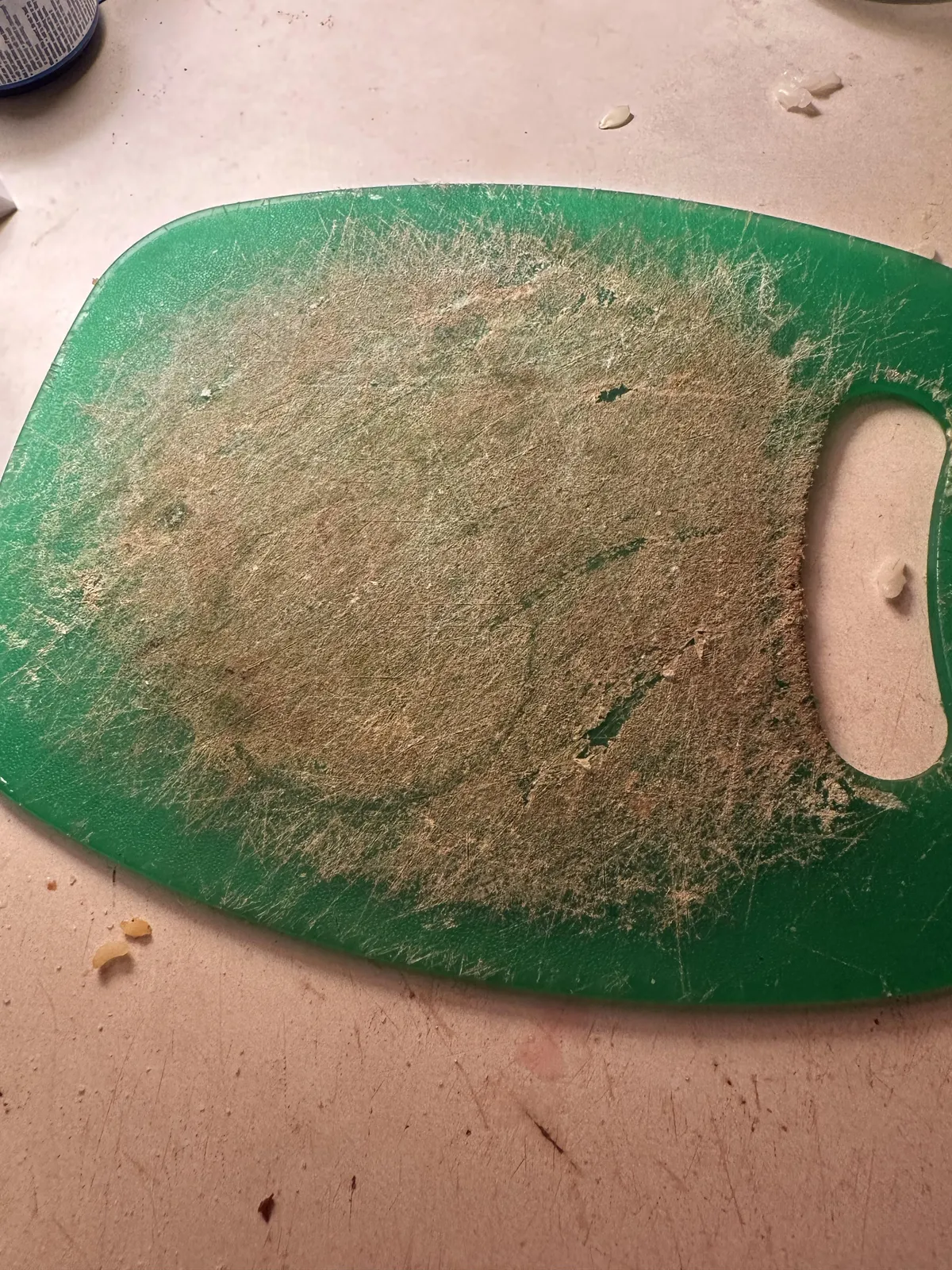 My mom’s cutting board…