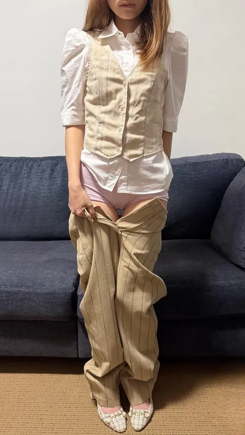 I got my resume so I’ll just get naked