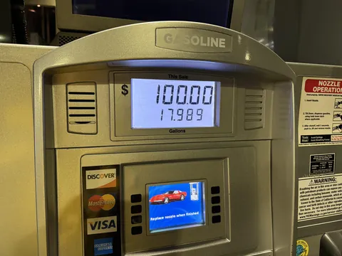 My tank filled for exactly $100.00