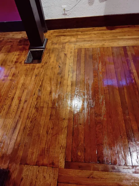 Restored 1916 hardwood floor Midwest