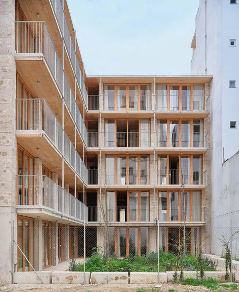 Social Housing in Mallorca, Spain made of local stone- Harquitectes (2021-2022)