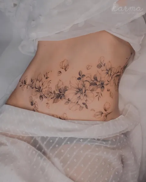 Scar tattoo cover ups (by me @karolinaszymanska_tattoo from Poland) 🌸