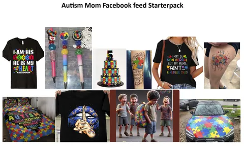 Facebook feed of an autism Mom Starterpack