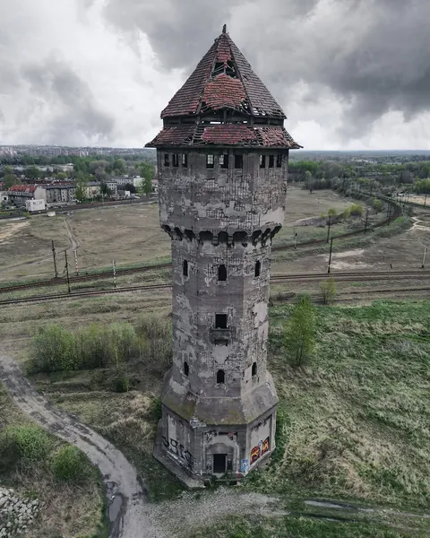 Water tower in former Uthemann Ironworks.