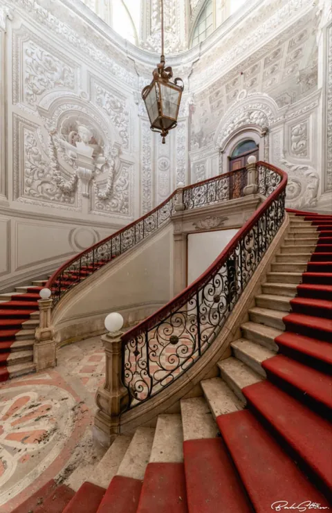 Staircase in The Grande Palácio, Portugal