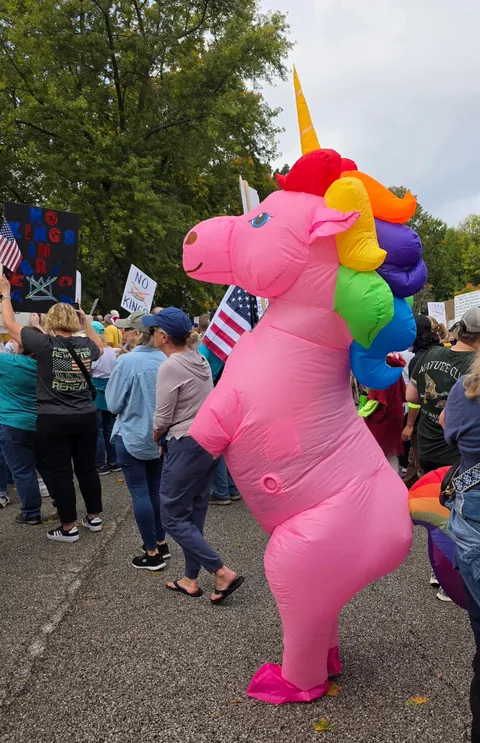 No Kings protest photos from the Quad Cities (Davenport, Iowa)