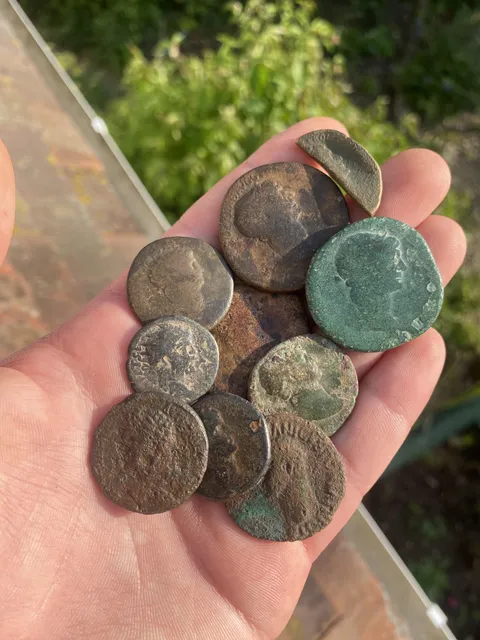 A small handful of 1st to 3rd century pocket change