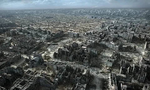 Image of Warsaw, destroyed by the Germans- provided by the Warsaw Uprising Museum and Platige Image