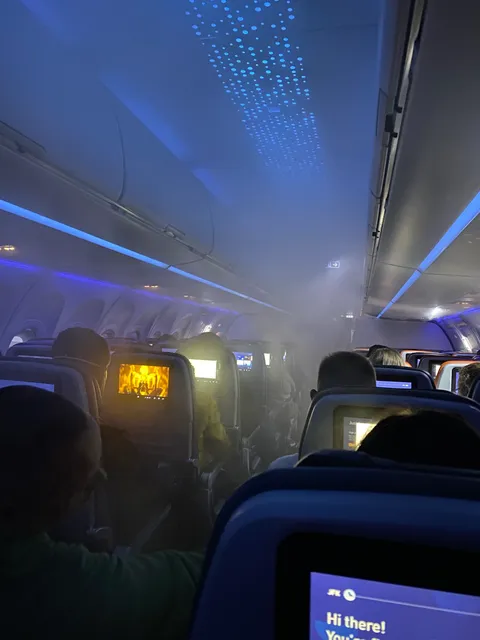 The plane I’m in is super foggy for some reason
