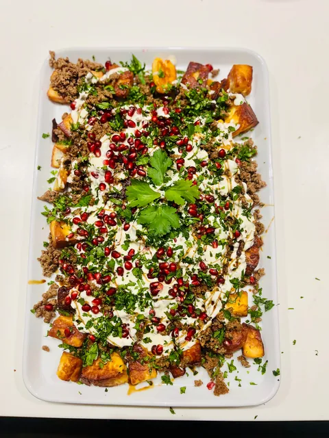 Halloumi Fatteh - 1st try [homemade]