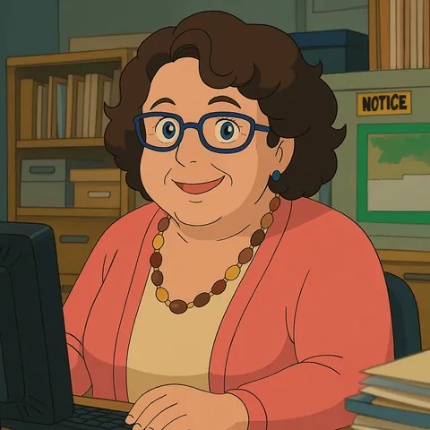 The Office in Studio Ghibli Style