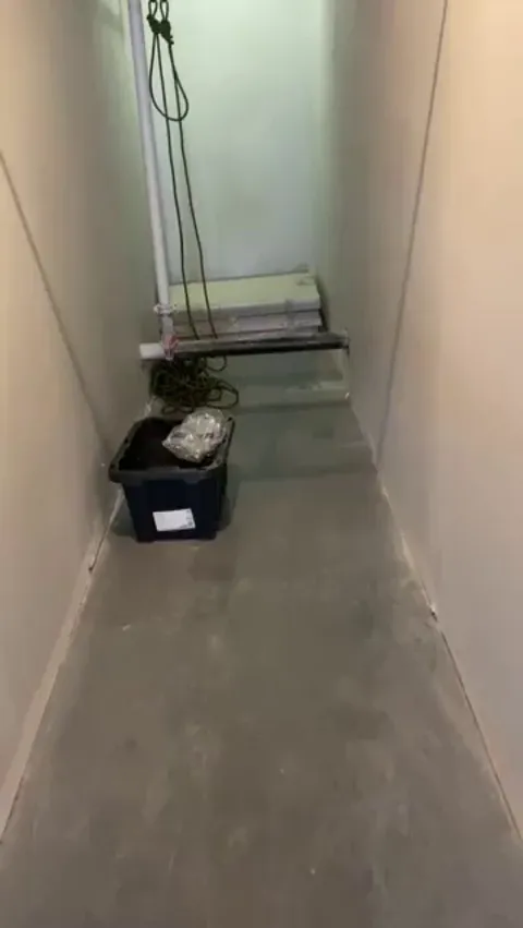 Man finds and opens a mysterious Door at the end of this Hallway