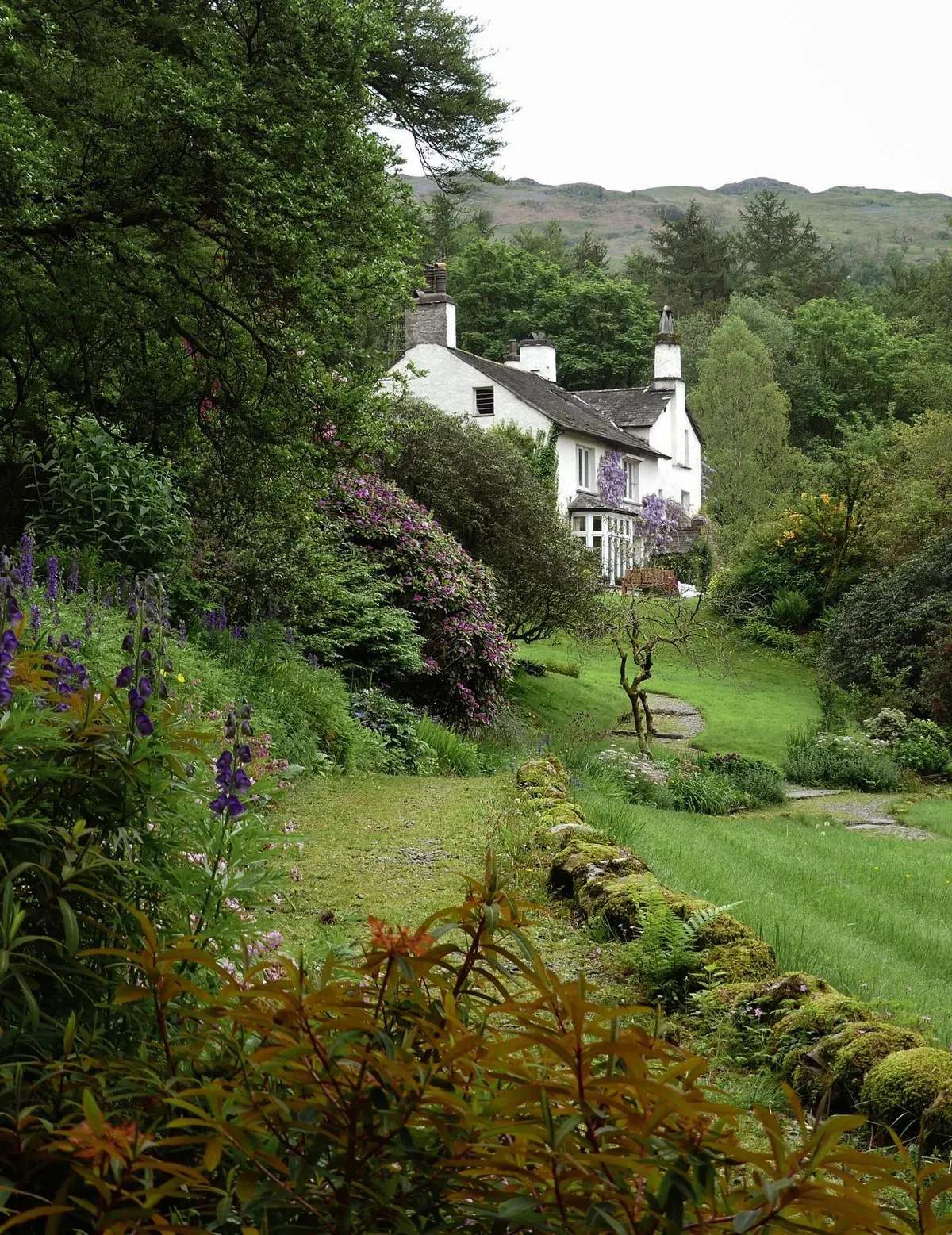 Rydal Mount, the house of poet William Wordsworth (Rydal, Lake District, England, UK).
