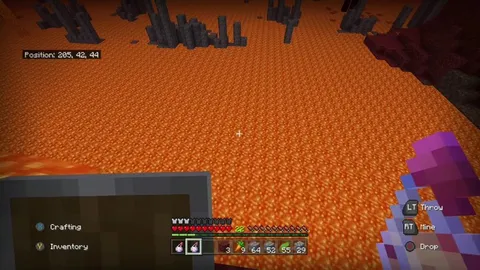 Friend fell in lava and left the game so they wouldn't lose their stuff. They told me their co-ords and I had to do a QTE potion throw.