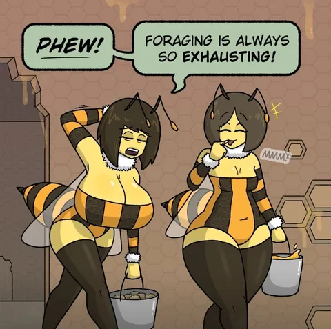 I was told this community might enjoy this Bee-themed comic I drew